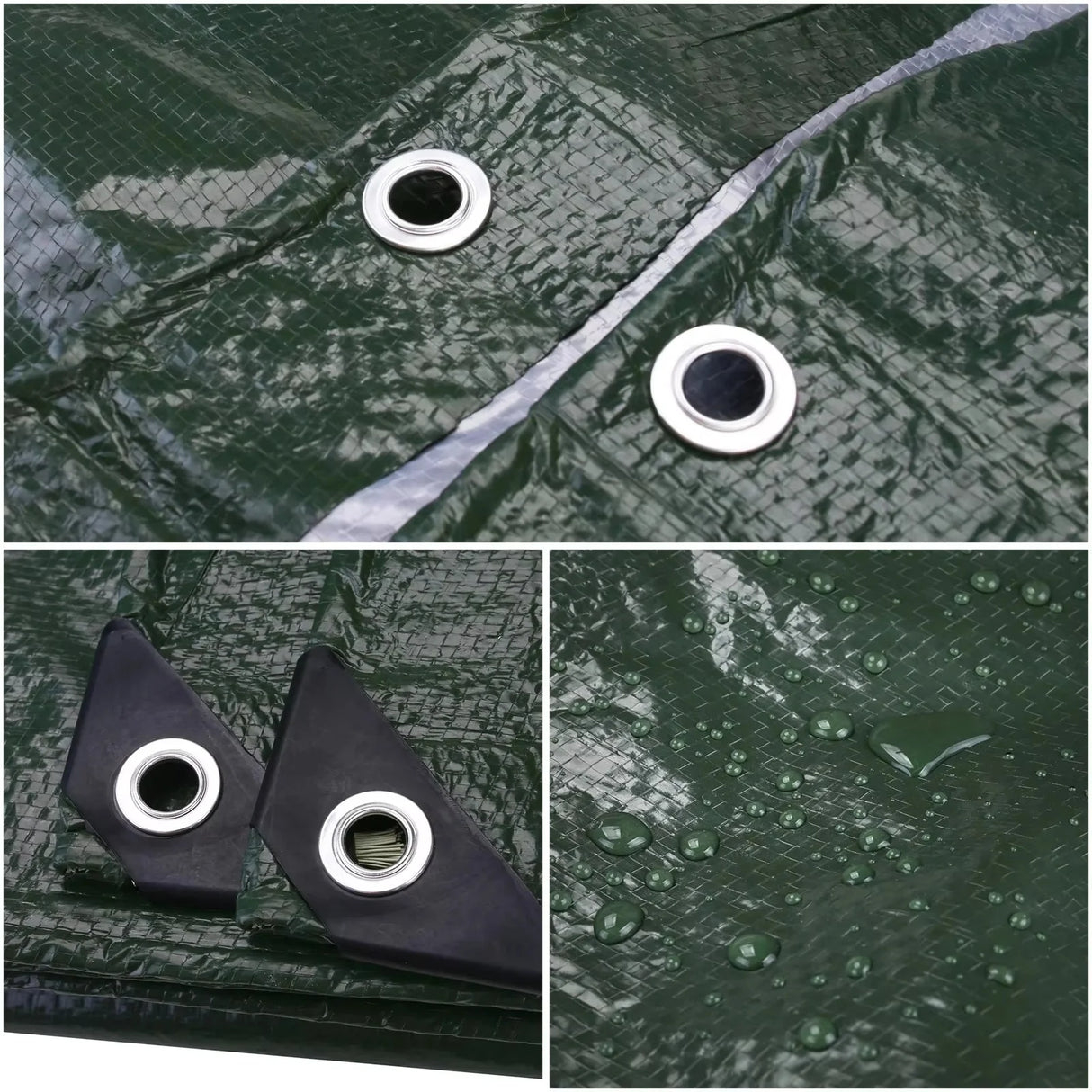 Custom Green Heavy Duty Poly Tarps Professional Sizing