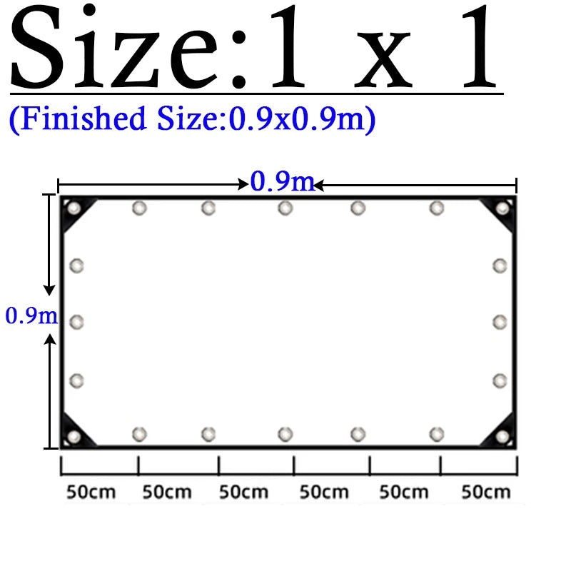 Thicken 0.55mm Transparent PVC Rainproof Cloth Tarpaulin Garden Bonsai Plants Rainproof Cloth Balcony Waterproof Clear Tarp