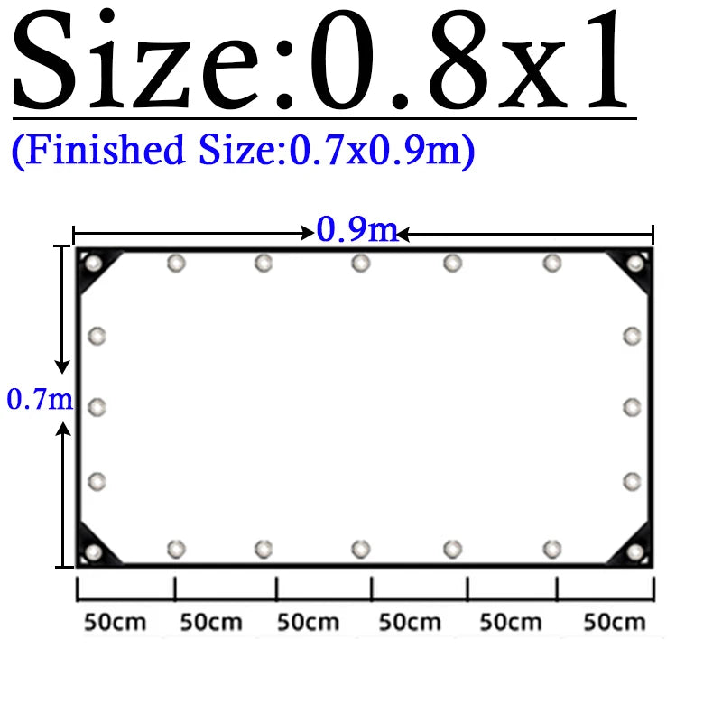 Thicken 0.55mm Transparent PVC Rainproof Cloth Tarpaulin Garden Bonsai Plants Rainproof Cloth Balcony Waterproof Clear Tarp