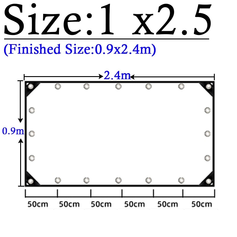 Thicken 0.55mm Transparent PVC Rainproof Cloth Tarpaulin Garden Bonsai Plants Rainproof Cloth Balcony Waterproof Clear Tarp