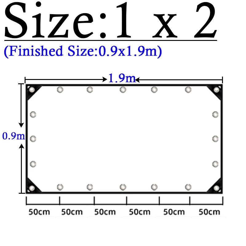 Thicken 0.55mm Transparent PVC Rainproof Cloth Tarpaulin Garden Bonsai Plants Rainproof Cloth Balcony Waterproof Clear Tarp