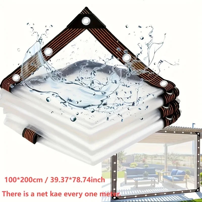 Wholesale Custom PVC Transparent Windproof and Waterproof Tarpaulin