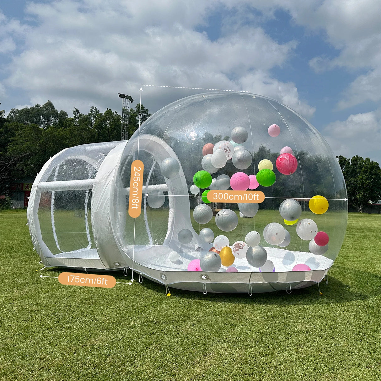 Wholesale Custom PVC Bubble House Inflatable Children's Toy Castle with 750W Air Pump