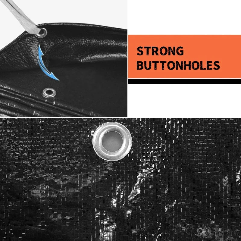 Wholesale Customization PE Waterproof Heavy Duty Black Balcony Sun Protection Cover