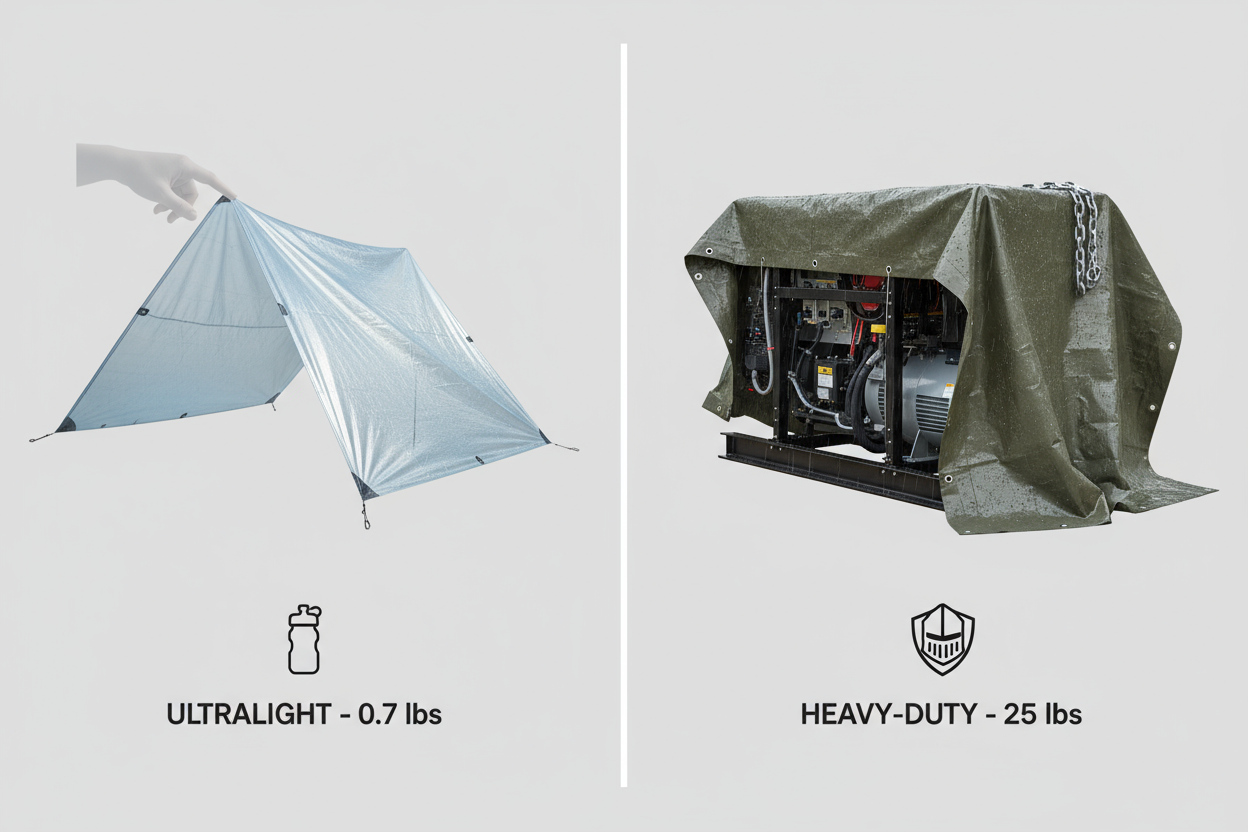 Ultralight Tarp vs. PVC Coated Polyester: The Ultimate 2025 Material Guide