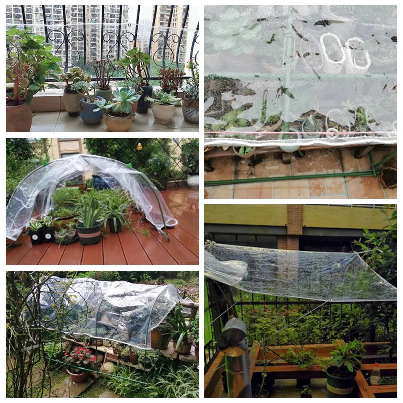 Wholesale Custom 0.3 mm Transparent PVC Rainproof Fabric with Buckle Eyes