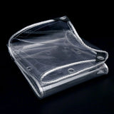 Waterproof Transparent PVC Tarpaulin With Eyelets Weatherproof Foldable 0.39mm Rain Cover Garden Furniture Plants Greenhouse