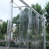 Waterproof Transparent PVC Tarpaulin With Eyelets Weatherproof Foldable 0.39mm Rain Cover Garden Furniture Plants Greenhouse