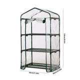 3/4/5 Tiers Garden Greenhouse Cover Plant Flower Growth House Heat Retaining Transparent PVC Waterproof Cover Garden HA6348
