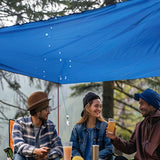 2x2/3/4M Tarps Waterproof Heavy Duty Blue Tarps Tear Resistance Tarpaulin Cover UV Resistant for Outdoors Patio,Pool,Boat,Roof