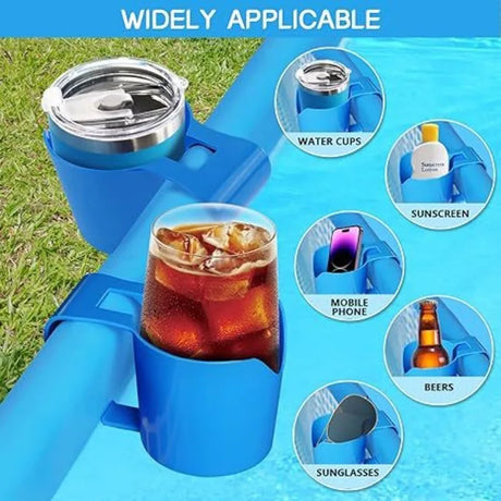 1/2/4 Pcs Portable Poolside Cup Holders - Drink Holders for Swimming Pools, Outdoor Parties