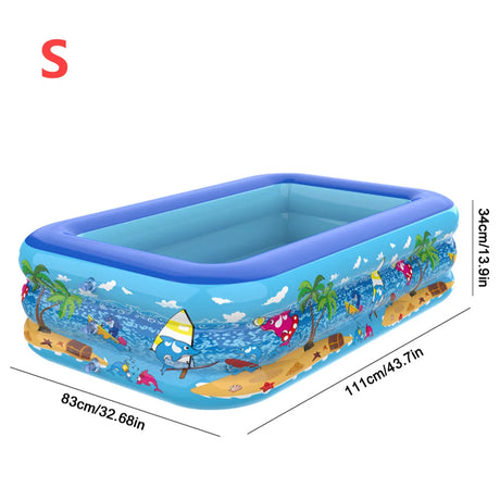 Wholesale Customization  PVC Baby Children's Swimming Pool Cartoon Thickened