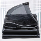 Wholesale Customization  0.35mm Black Transparent PVC Balcony Window Sun Protection Cloth