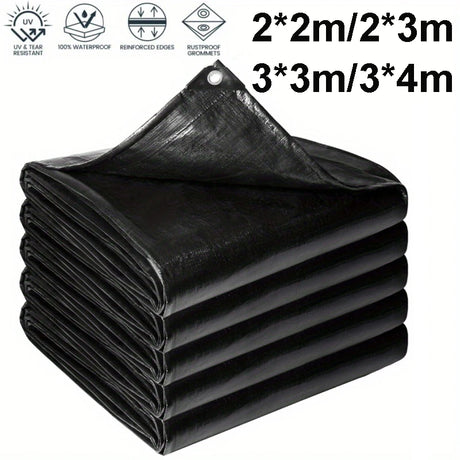 Wholesale Customization  PE Waterproof Heavy Duty Black Balcony Sun Protection Cover