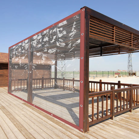Wholesale Custom 6 x 8 ft Outdoor Transparent Waterproof PVC Curtain Rainproof Tent