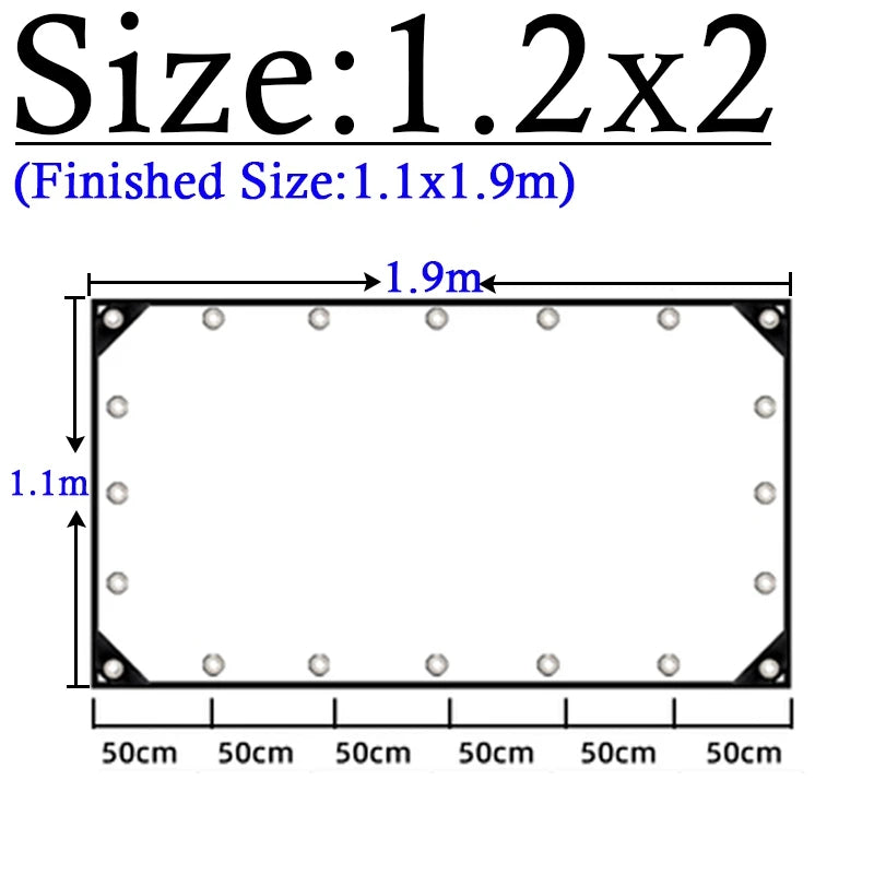 Thicken 0.55mm Transparent PVC Rainproof Cloth Tarpaulin Garden Bonsai Plants Rainproof Cloth Balcony Waterproof Clear Tarp
