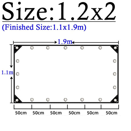 Thicken 0.55mm Transparent PVC Rainproof Cloth Tarpaulin Garden Bonsai Plants Rainproof Cloth Balcony Waterproof Clear Tarp