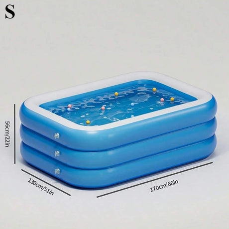 Wholesale custom PVC blue and white square inflatable swimming pool