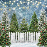Wholesale Custom PVC Advertising Printing Christmas Cedar Forest Scenery
