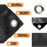 Wholesale Customization  PE Waterproof Heavy Duty Black Balcony Sun Protection Cover