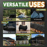Wholesale Customization  PE Waterproof Heavy Duty Black Balcony Sun Protection Cover