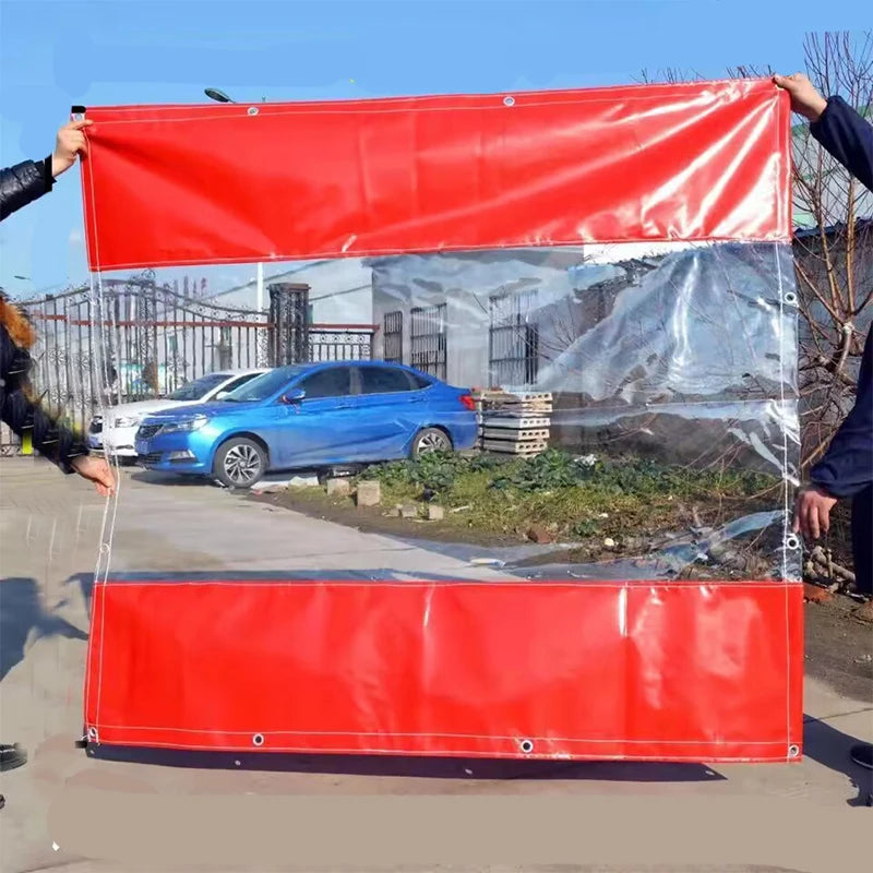 Wholesale Customization Red Zippered Waterproof Curtain for Car Wash