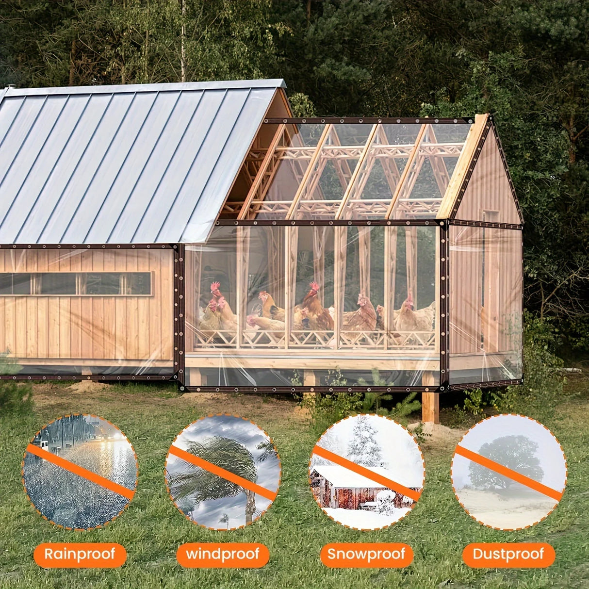 Wholesale Custom PVC Transparent Waterproof Porch Awning