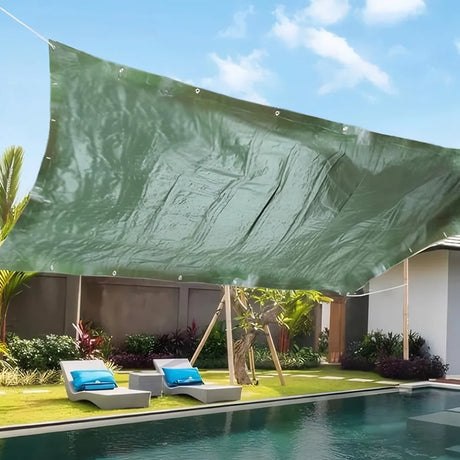 2-5m Heavy-Duty Thicken Tarpaulin Large Waterproof Tarpaulin  Outdoor Garden Rain Cover Car Shed Awning Truck Tarp Covers