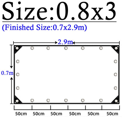 Thicken 0.55mm Transparent PVC Rainproof Cloth Tarpaulin Garden Bonsai Plants Rainproof Cloth Balcony Waterproof Clear Tarp