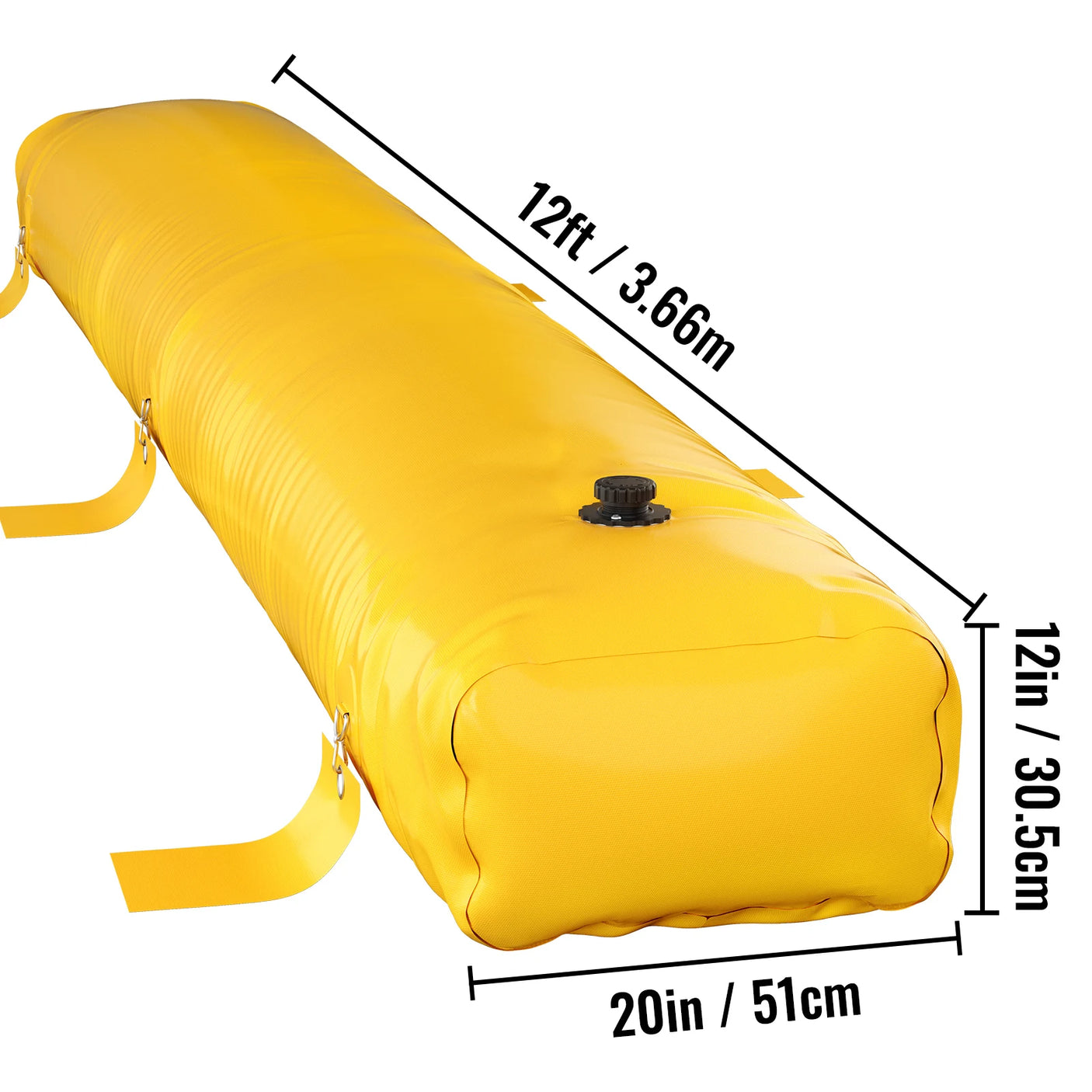 Wholesale Custom Flood Barrier Reusable PVC Yellow Water Soft Folding
