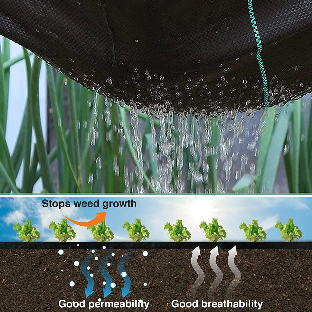Wholesale Custom Black PE Weed Control Fabric