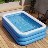 Wholesale custom blue and white large inflatable swimming pool