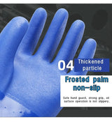 Premium PVC Work Gloves: Waterproof, Oil & Chemical Resistant, Anti-Slip, Thickened for Durable Hand Protection