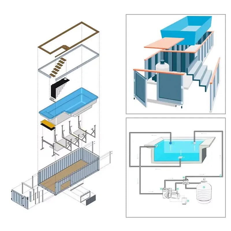 Wholesale Custom Outdoor Container Pool