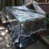 Thicken 0.55mm Transparent PVC Rainproof Cloth Tarpaulin Garden Bonsai Plants Rainproof Cloth Balcony Waterproof Clear Tarp