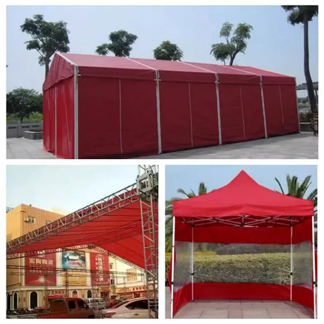Wholesale Custom Red Thickened Canvas PVC Waterproof Fabric