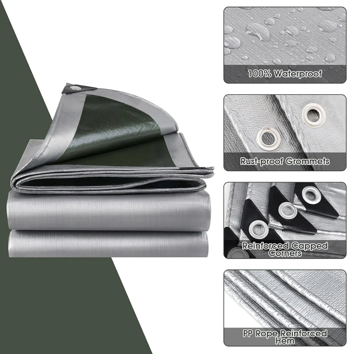Wholesale Customization Rain Tarp Waterproof Fabric