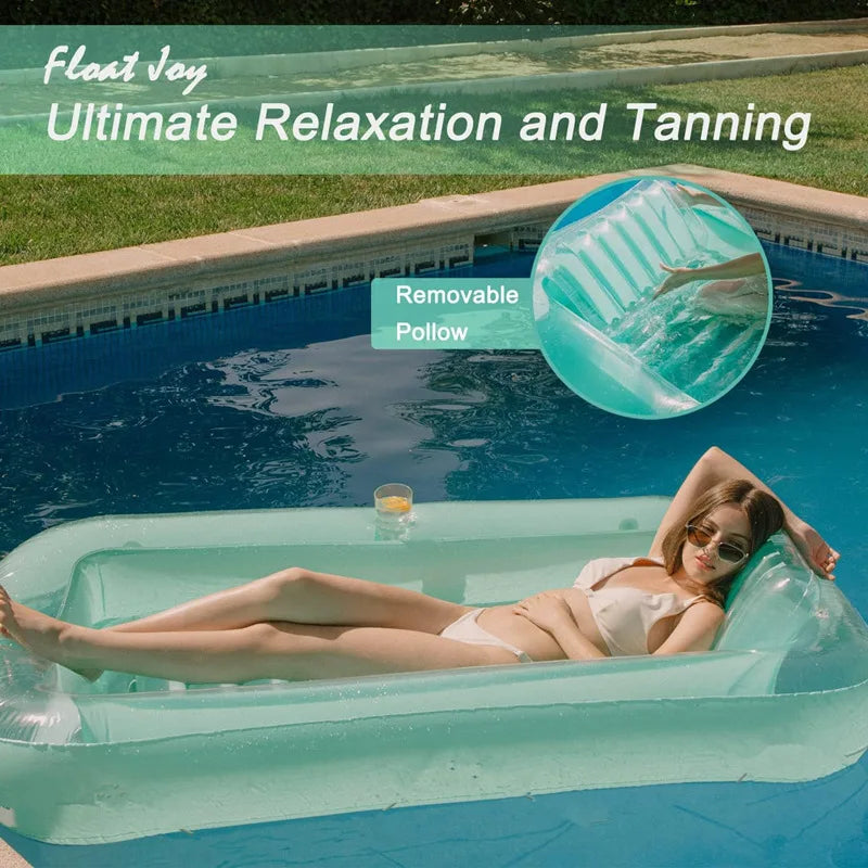 Wholesale Custom Inflatable Sun Pool Floating Row Spot