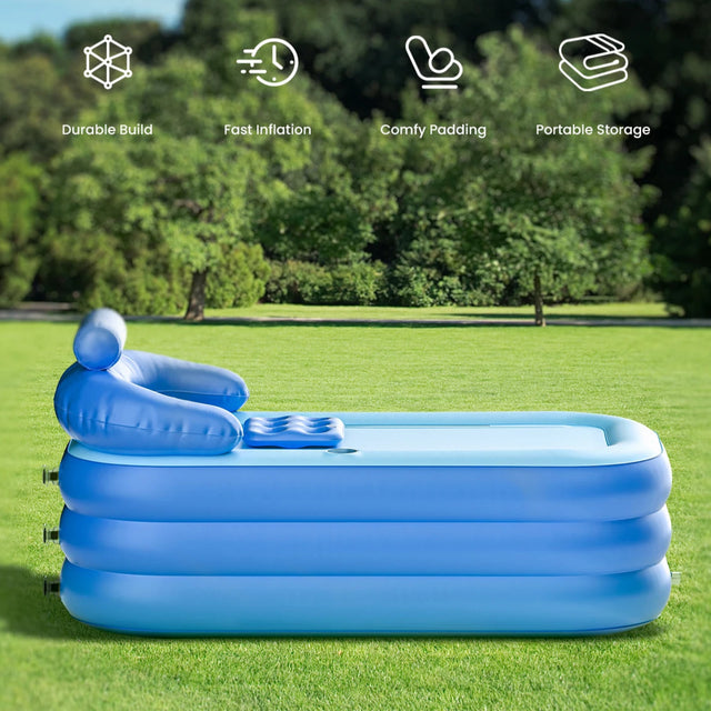 Wholesale Custom 63-inch Foldable adult Inflatable Bathtub with Electric air pump