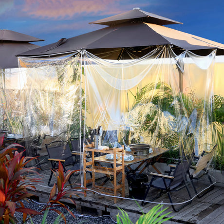 Wholesale Custom Clear Heavy Duty PVC Awnings with Grommets