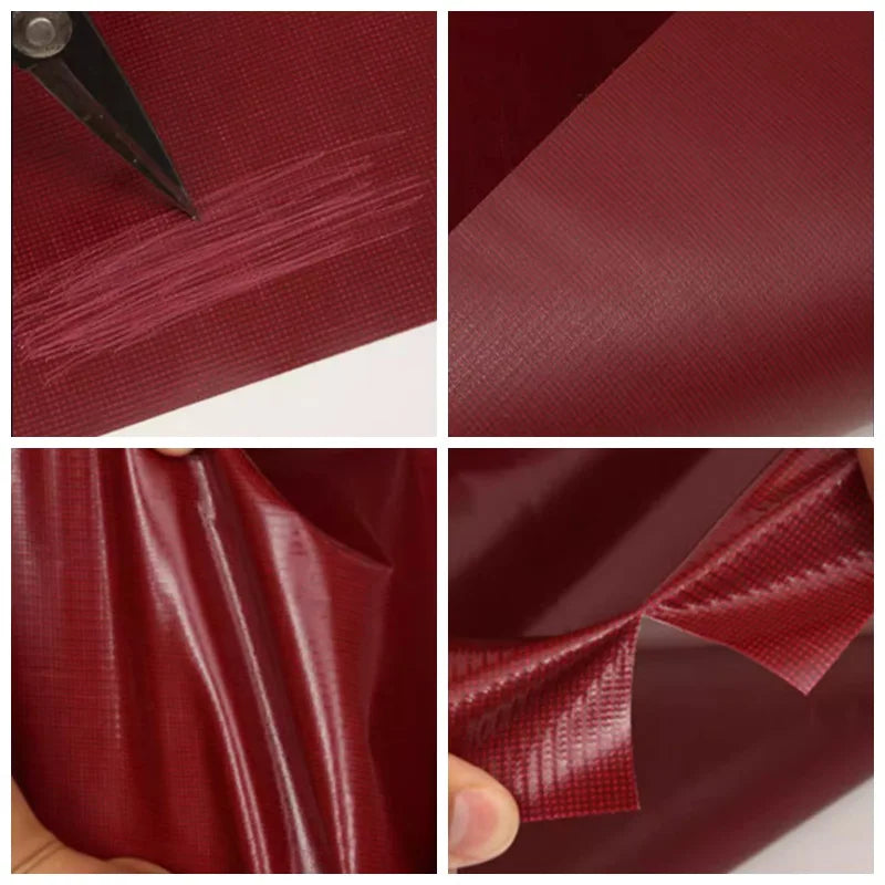 Wholesale Custom Red Thickened Canvas PVC Waterproof Fabric