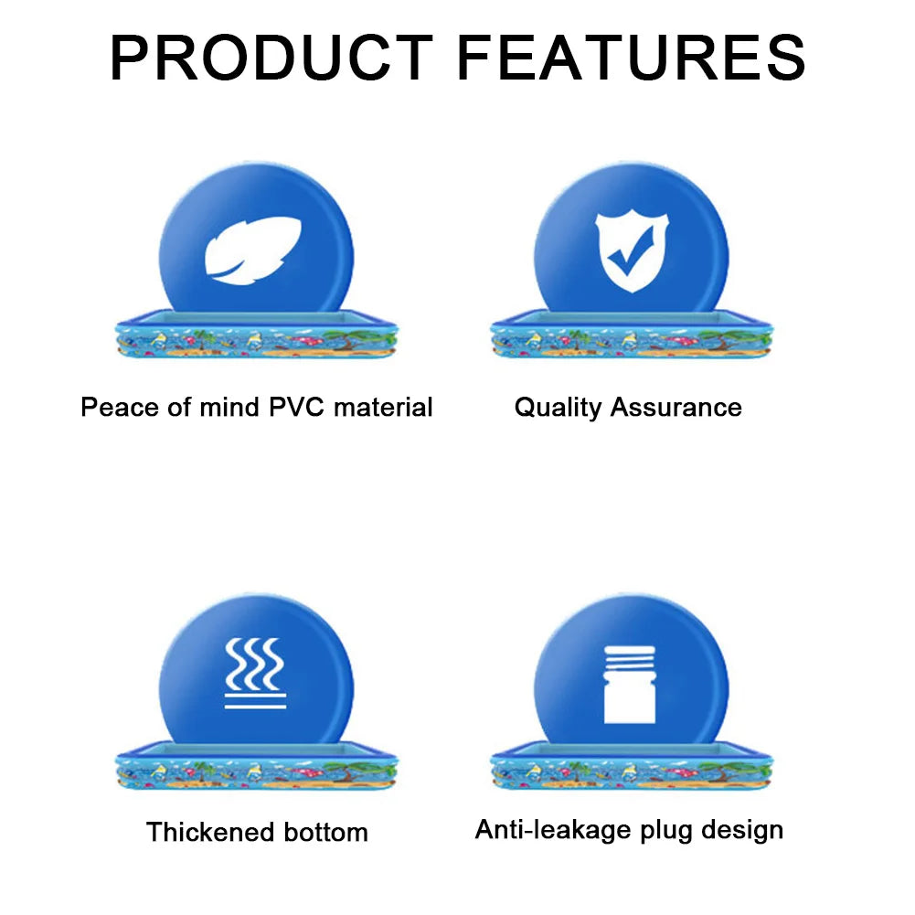 Wholesale Customization PVC Inflatable Baby Swimming Pool