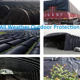Wholesale Customization  PE Waterproof Heavy Duty Black Balcony Sun Protection Cover