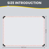 Wholesale Customization  Heavy-duty PETransparent Waterproof Tarpaulin with Buckles