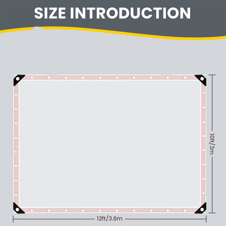 Wholesale Customization  Heavy-duty PETransparent Waterproof Tarpaulin with Buckles