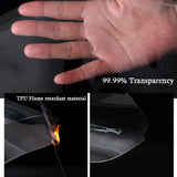Thicken 0.55mm Transparent PVC Rainproof Cloth Tarpaulin Garden Bonsai Plants Rainproof Cloth Balcony Waterproof Clear Tarp
