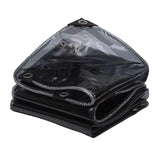 Wholesale Customization  0.35mm Black Transparent PVC Balcony Window Sun Protection Cloth