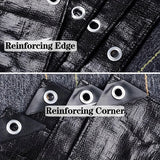 Wholesale Customization  PE Waterproof Heavy Duty Black Balcony Sun Protection Cover