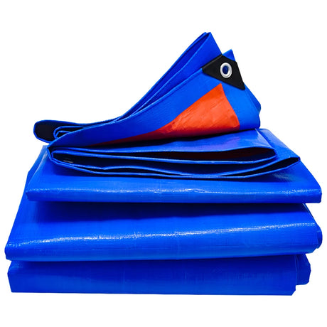 2x2/3/4M Tarps Waterproof Heavy Duty Blue Tarps Tear Resistance Tarpaulin Cover UV Resistant for Outdoors Patio,Pool,Boat,Roof