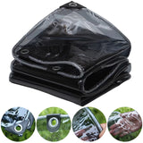 Wholesale Customization  0.35mm Black Transparent PVC Balcony Window Sun Protection Cloth
